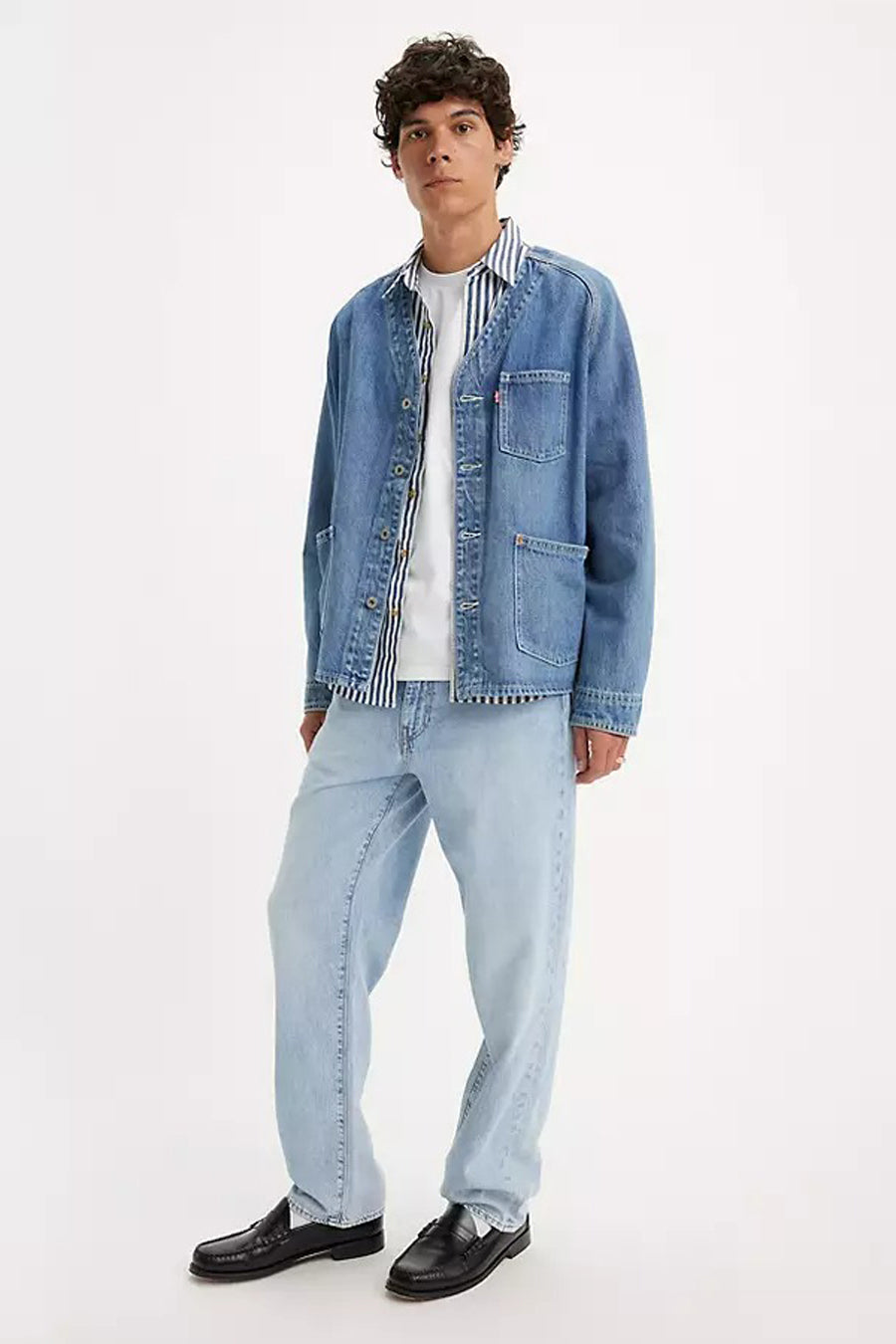 568 STAY LOOSE - light blue denim
