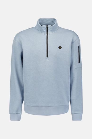 Sweat col roulé bleu - NO EXCESS