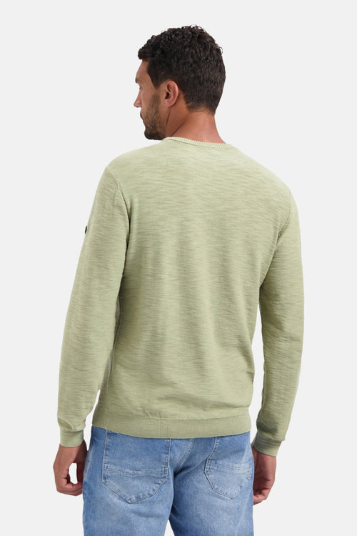 Pullover Crewneck Garment Dyed + Stone Washed