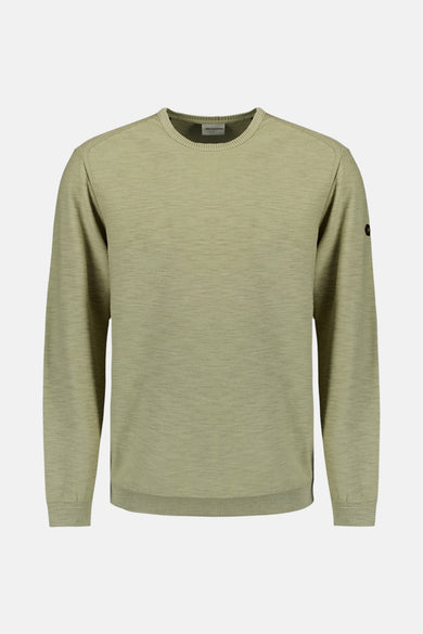 Pullover Crewneck Garment Dyed + Stone Washed