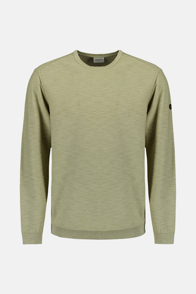 Pullover Crewneck Garment Dyed + Stone Washed