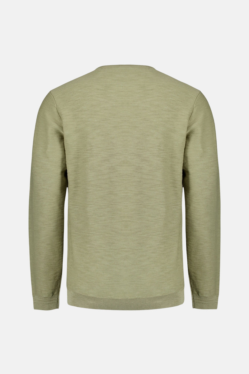 Pullover Crewneck Garment Dyed + Stone Washed