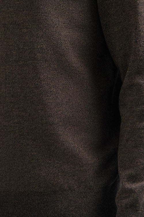 Pull met rolkraag - taupe