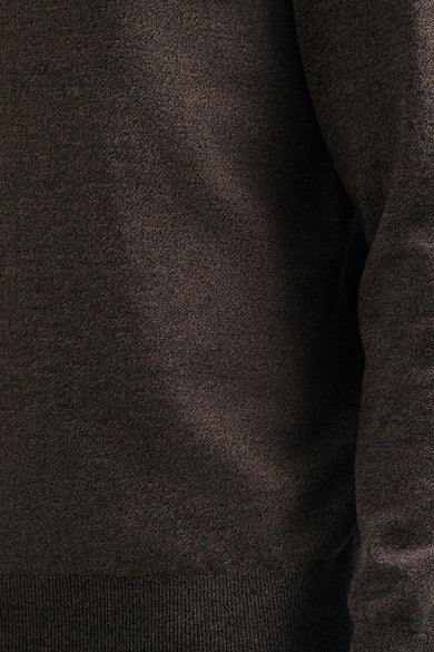 Pull met rolkraag - taupe