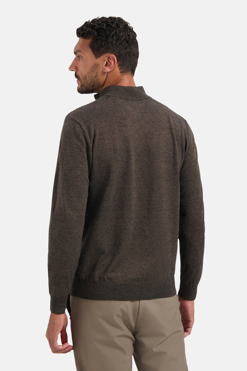 Pull met rolkraag - taupe