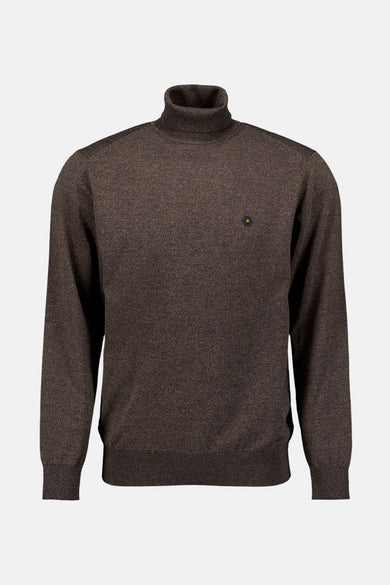 Pull met rolkraag - taupe