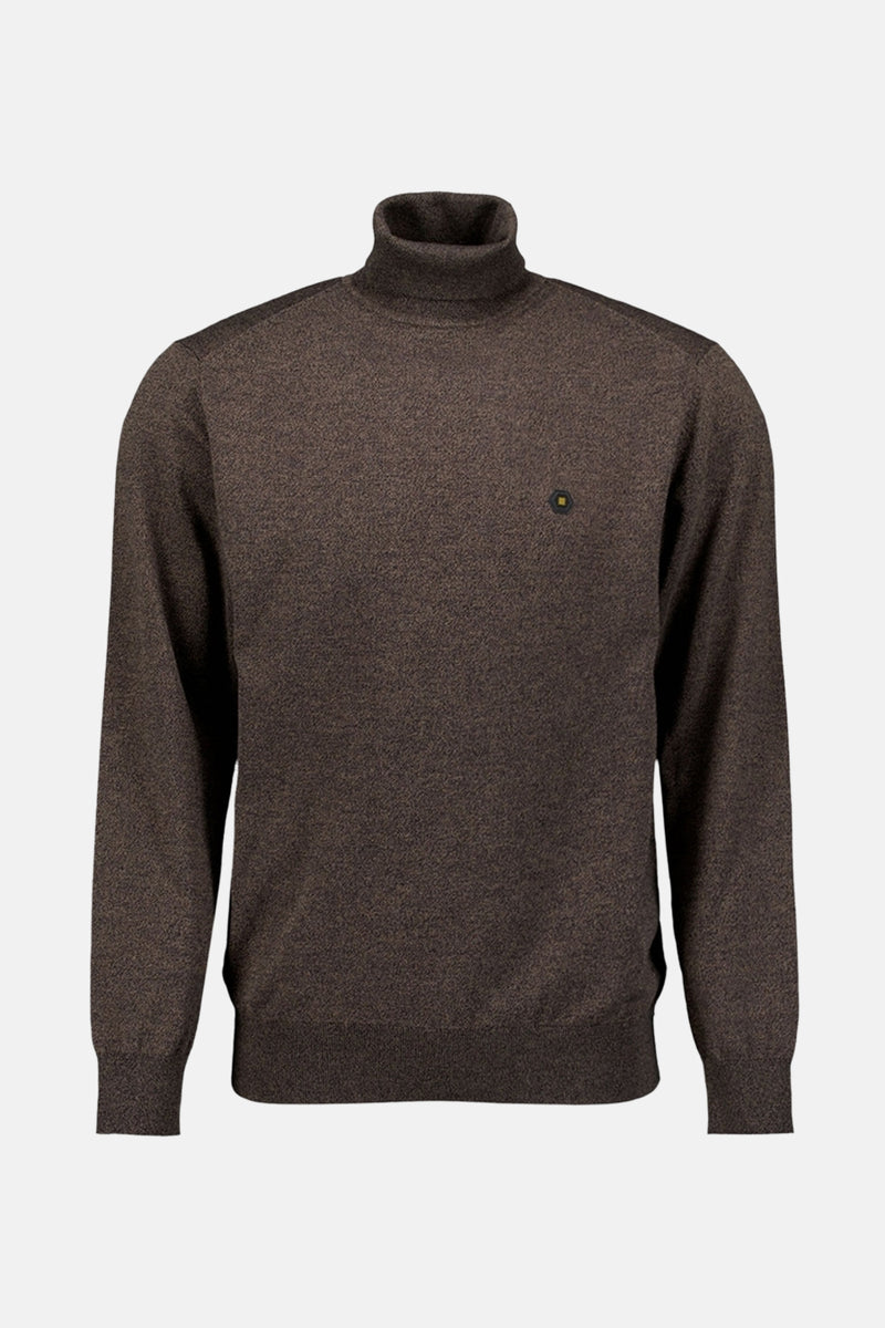 Pull met rolkraag - taupe