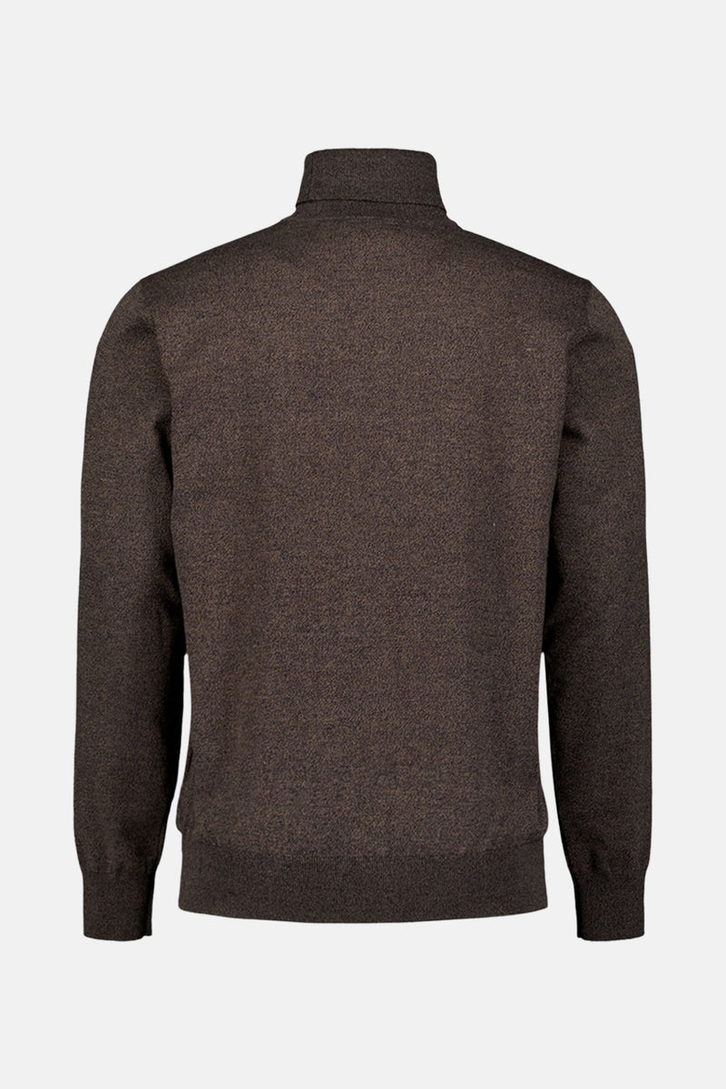 Pull met rolkraag - taupe