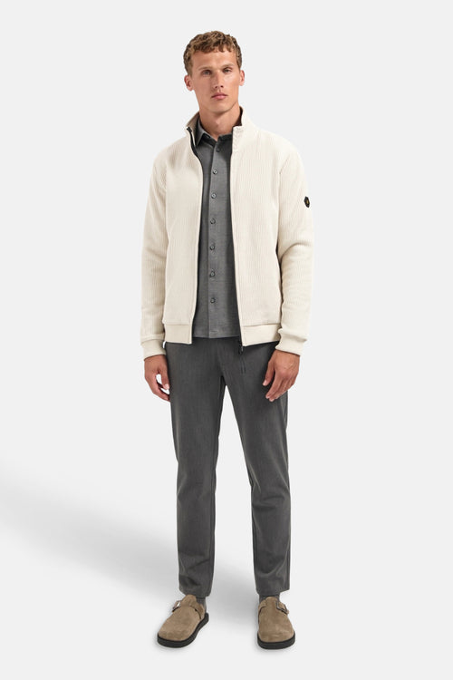 Chemise à manches longues - gris