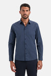Chemise à manches longues - bleu