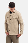 Overshirt Button Closure Melange