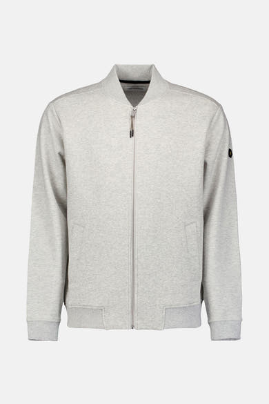 Beige sweatshirt van No Excess, met ritssluiting en effen details.