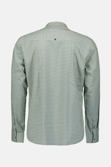 Chemise à manches longues multicolore de NO EXCESS avec un motif géométrique sur l'ensemble.