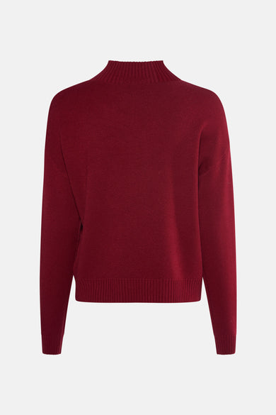 Pull met rolkraag - Bordeaux