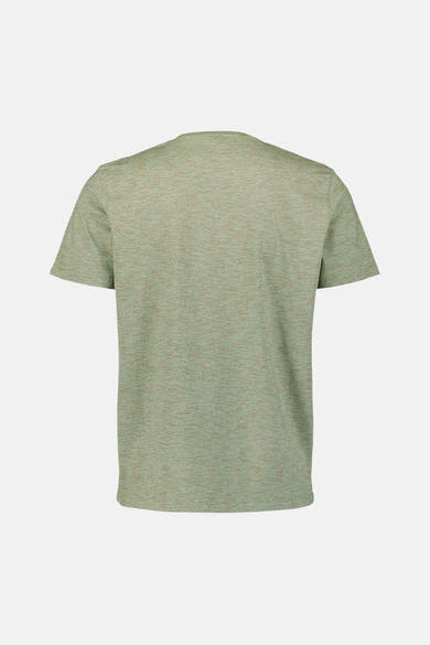 Groen T-shirt met korte mouwen van NO EXCESS, met een subtiel gemêleerd patroon.