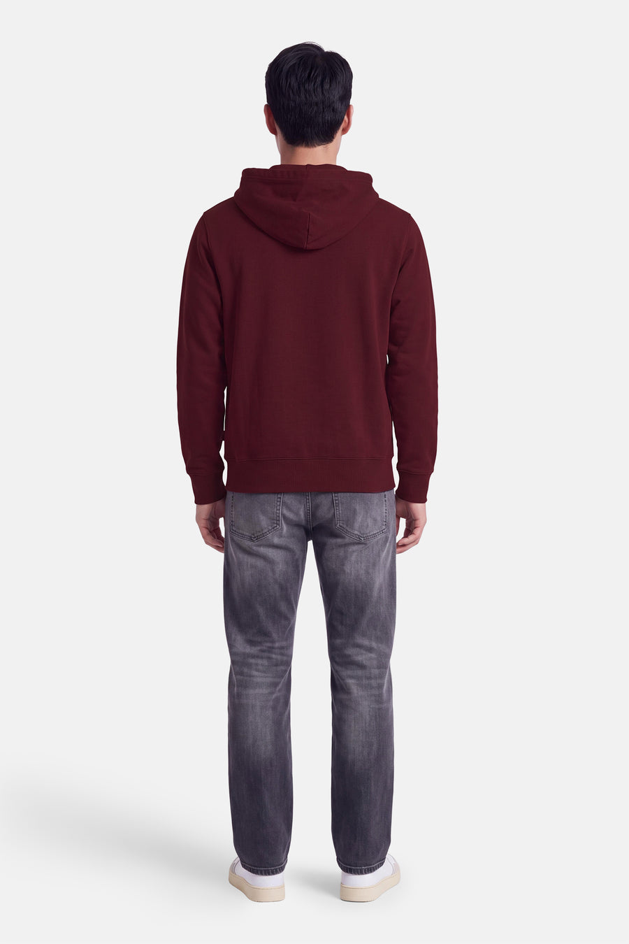 Sweat à capuche - bordeaux