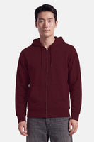 Sweat à capuche - bordeaux