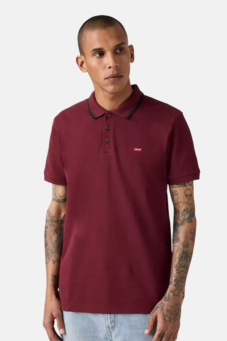 Polo met korte mouwen - bordeaux