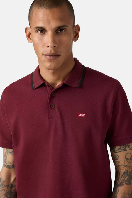 Polo met korte mouwen - bordeaux