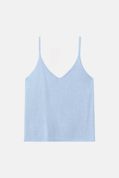 Giletkorte zonder mouw - blauw