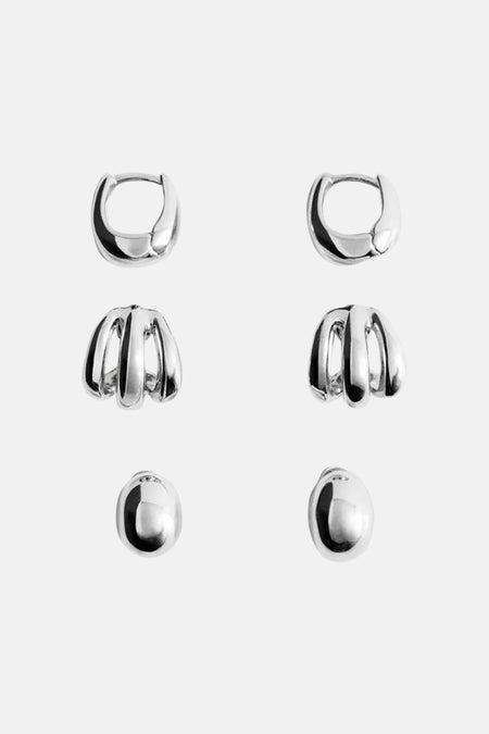Boucles d'oreilles - argenté