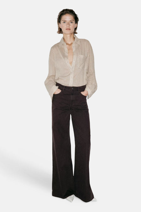 Pantalon 5 poches - brun