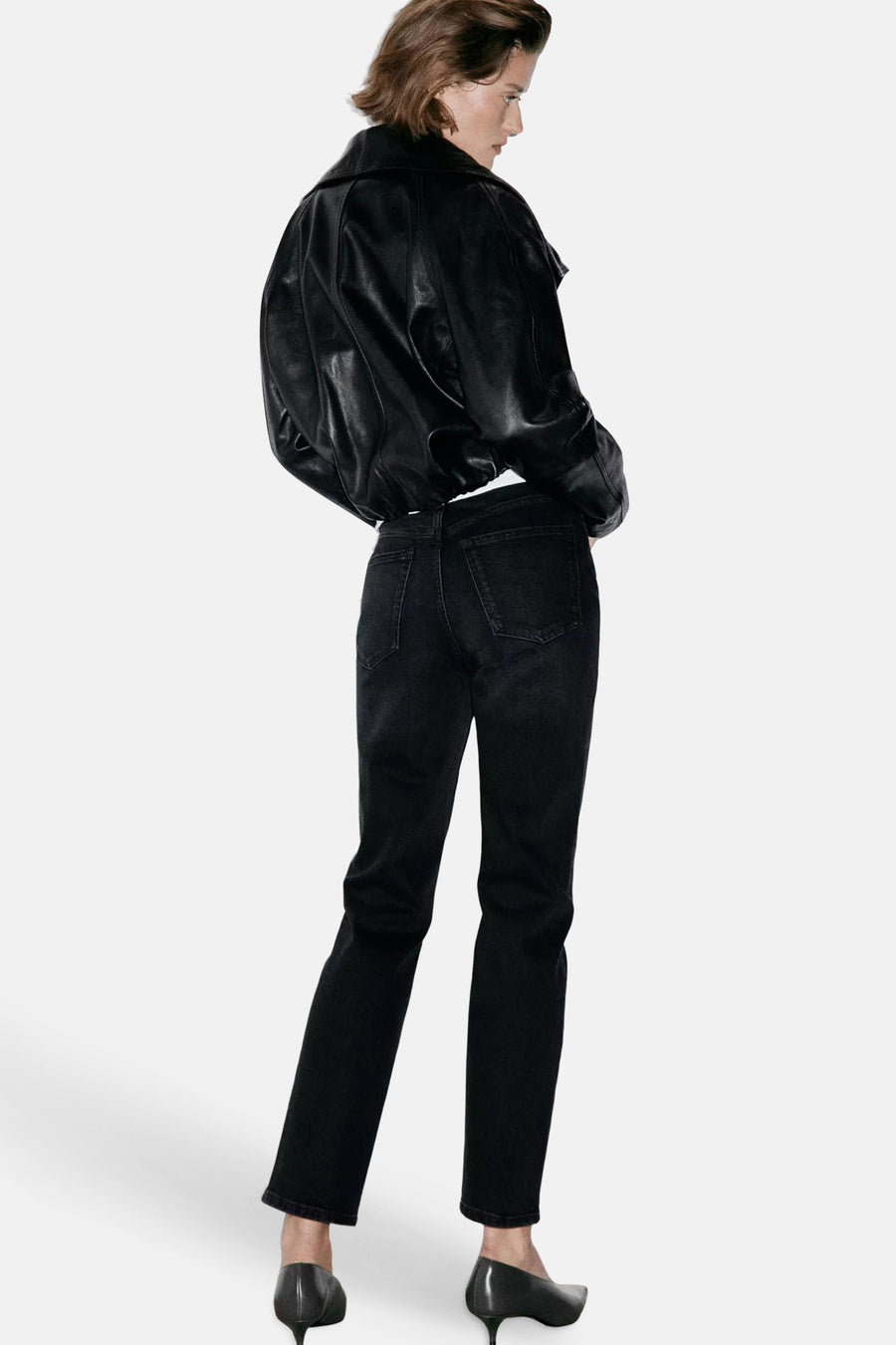 Jean Mom black denim - MANGO