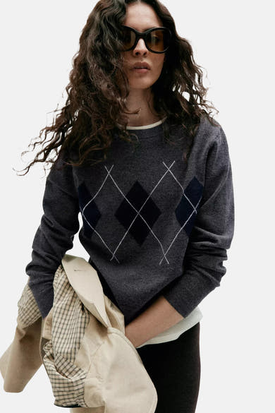 Pull col O - Gris