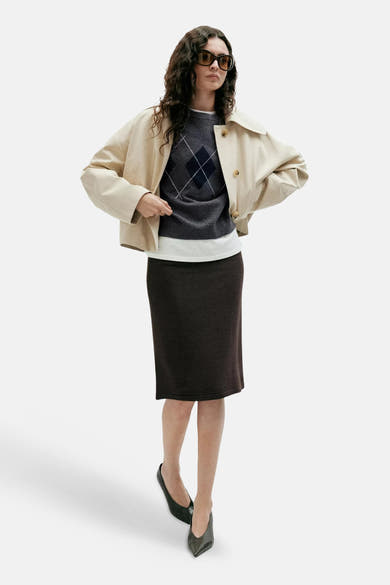 Pull col O - Gris