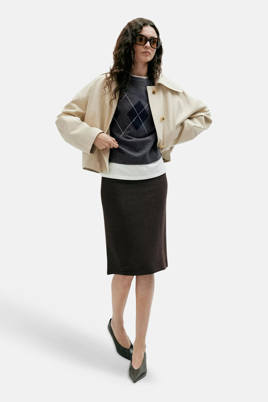 Pull col O - Gris