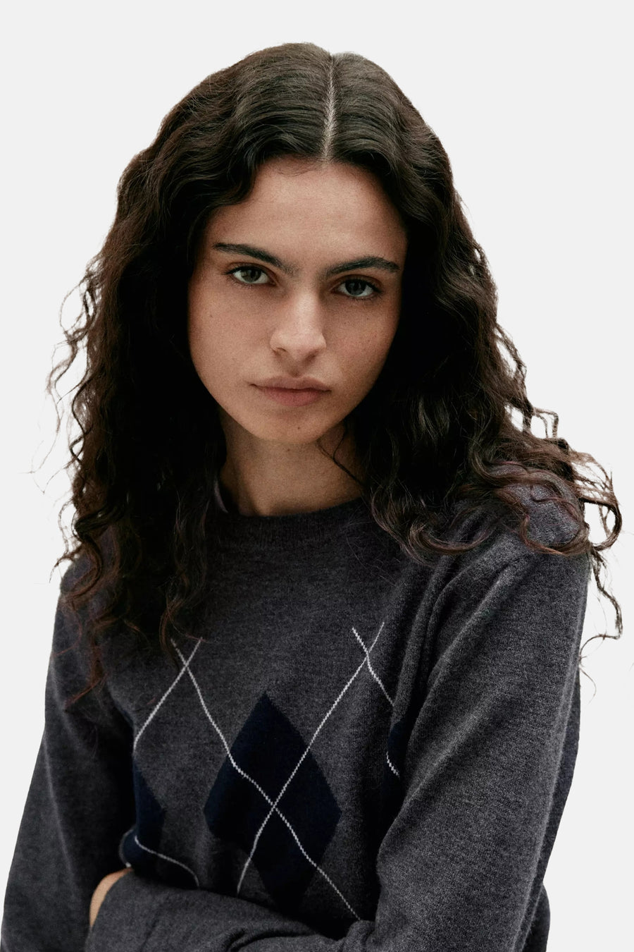 Pull col O - Gris