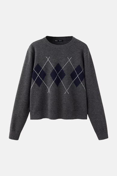Pull col O - Gris
