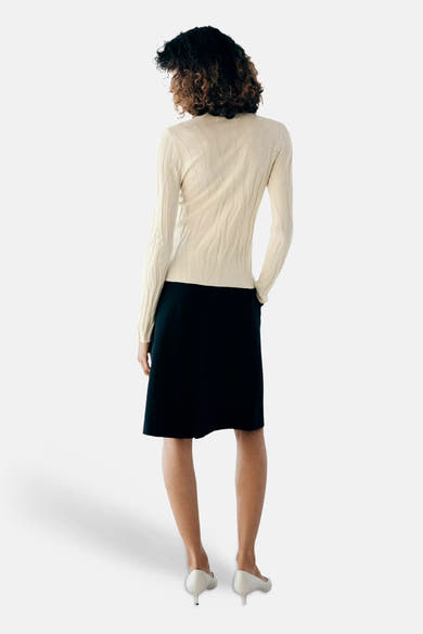 Pull col O - écru