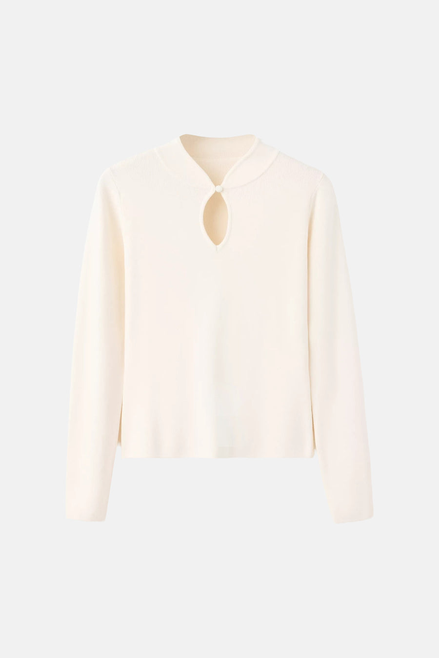 Pull O-hals - ecru