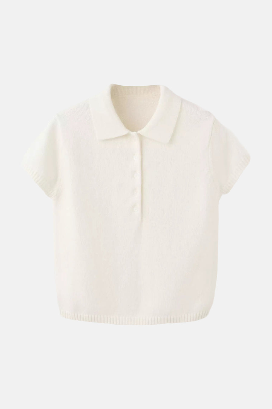 Pull à manches courtes - écru