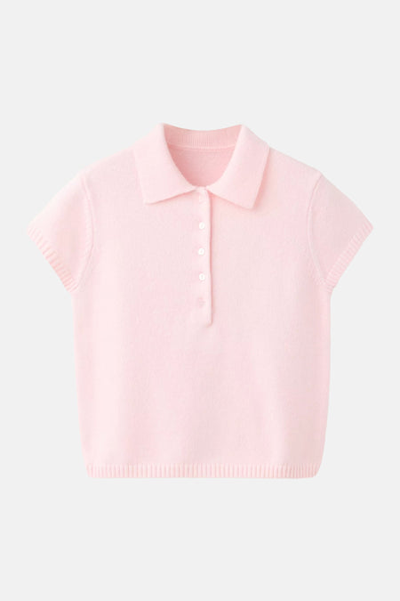 Pull à manches courtes - rose