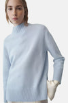 Pull col montant bleu - MANGO