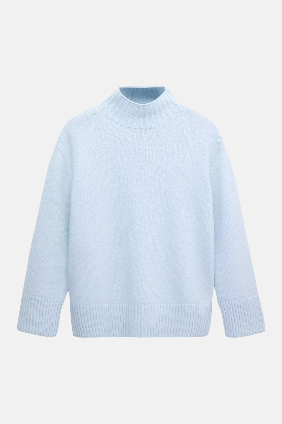 Pull col montant bleu - MANGO