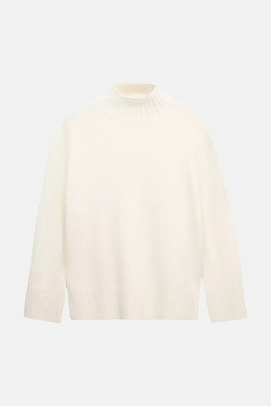 Pull à col roulant - blanc
