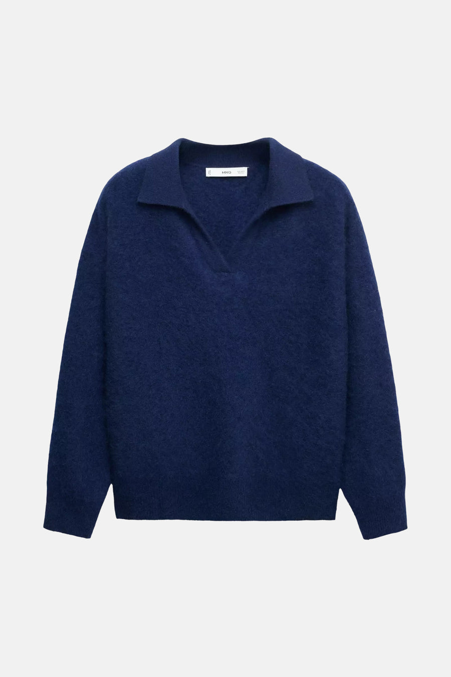 Pull col V bleu - MANGO