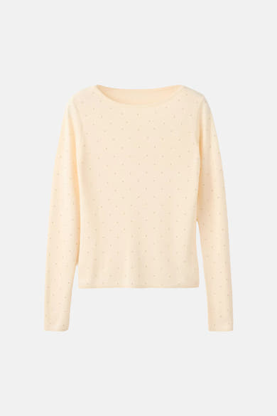 Trui met ronde hals ecru - MANGO