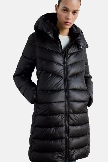 Dames tops jas gewatteerd noir - MANGO