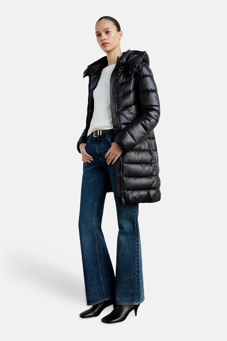Dames tops jas gewatteerd noir - MANGO
