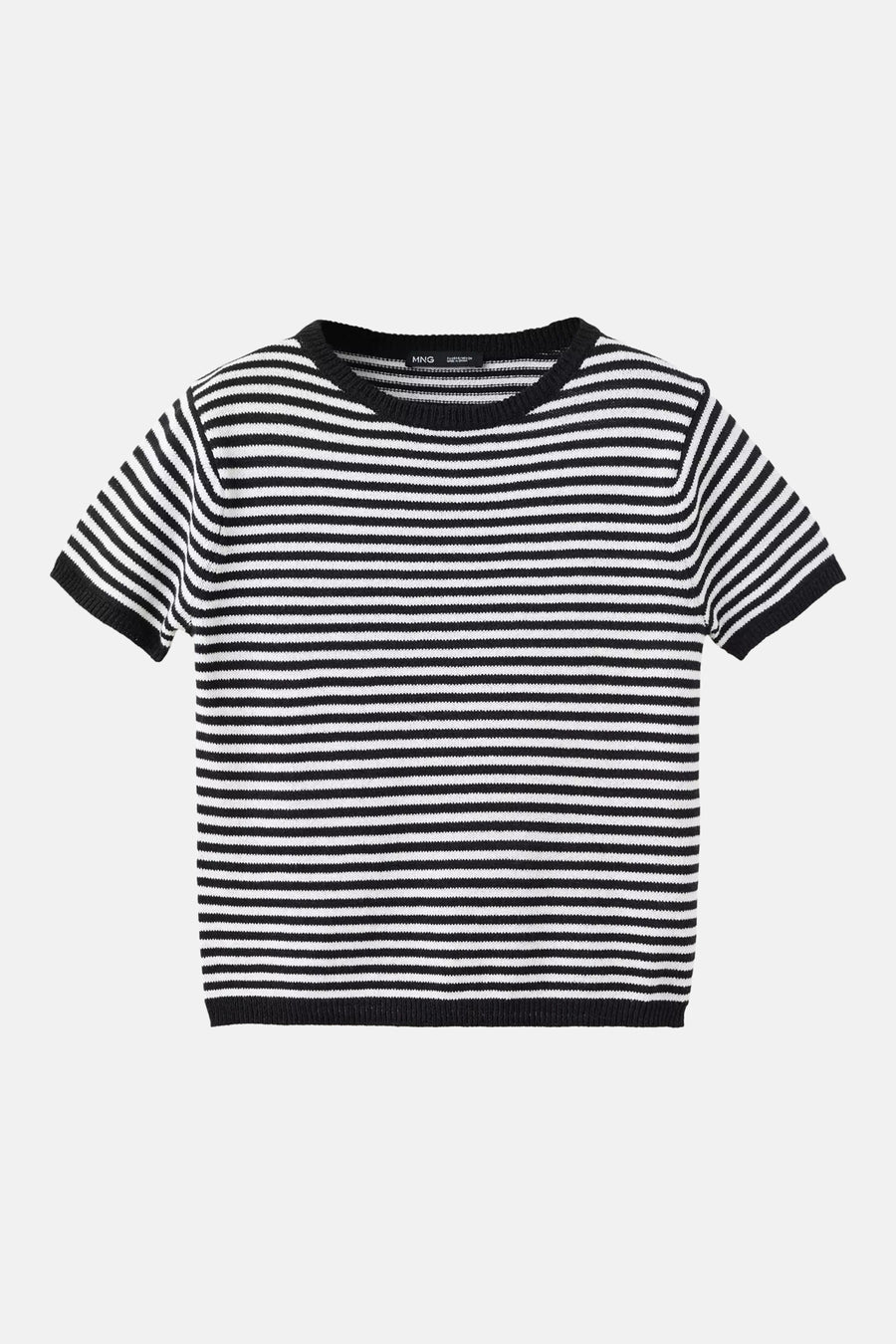 Dames tops pull korte mouw multicolore - MANGO