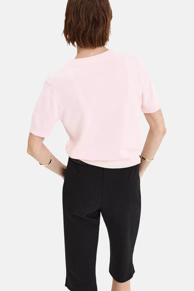 Pull met korte mouwen - roze