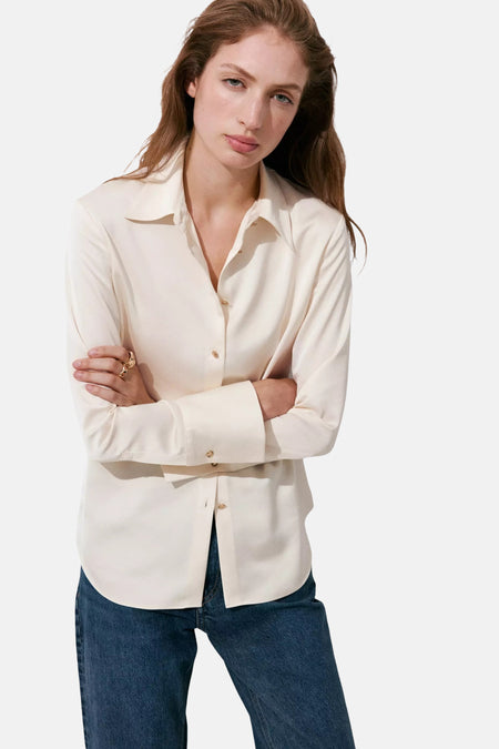 Blouse à manches longues - écru