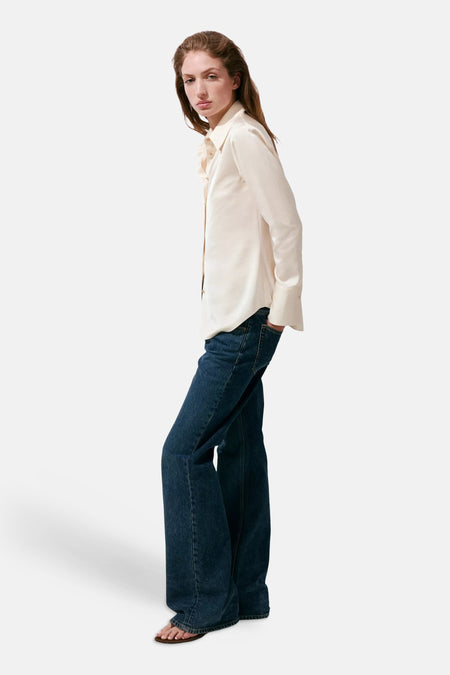 Blouse à manches longues - écru