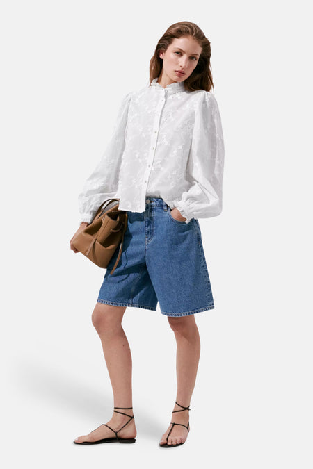 Blouse (lange mouwen) wit - MANGO
