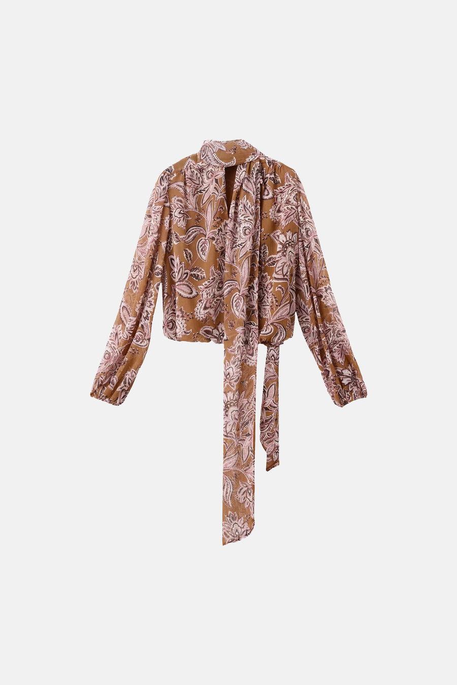 Blouse à manches longues - multicolore