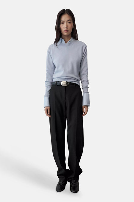 Pull col O - bleu